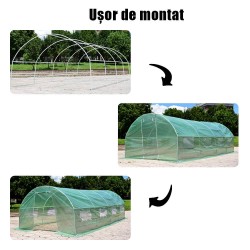 Solar grădină profesional Cortis© 3x6 m + Cadou Vermicompost + Ață-5