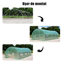 Solar grădină profesional Cortis© 4x10 m + Cadou Ață palisare și 250 clipsuri-6
