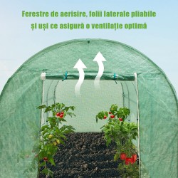 Solar grădină profesional Cortis© 4x12 m + Cadou Vermicompost + Ață + Kit irigare complet-11