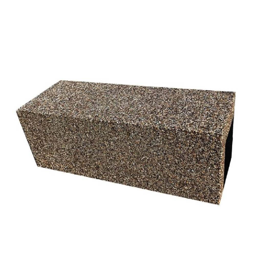Bancă din beton fără spătar Lapis, model simplu