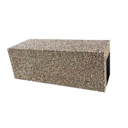 Bancă din beton fără spătar Lapis, model simplu-2