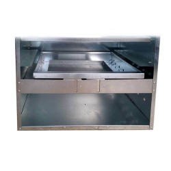 Afumătoare carne / pește din tablă zincată XL Berlin 110x28x46 cm-5