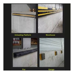 Bandă de protecție din cauciuc pentru perete Benta, 100x25x2 cm-3