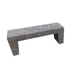 Bancă din beton cu aspect de piatră Lapis-2
