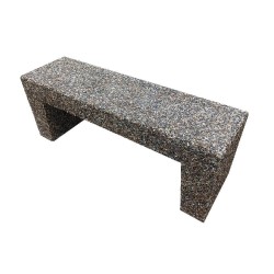 Bancă din beton cu aspect de piatră Lapis-3