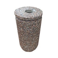 Coș gunoi stradal din beton cu capac Lapis-1