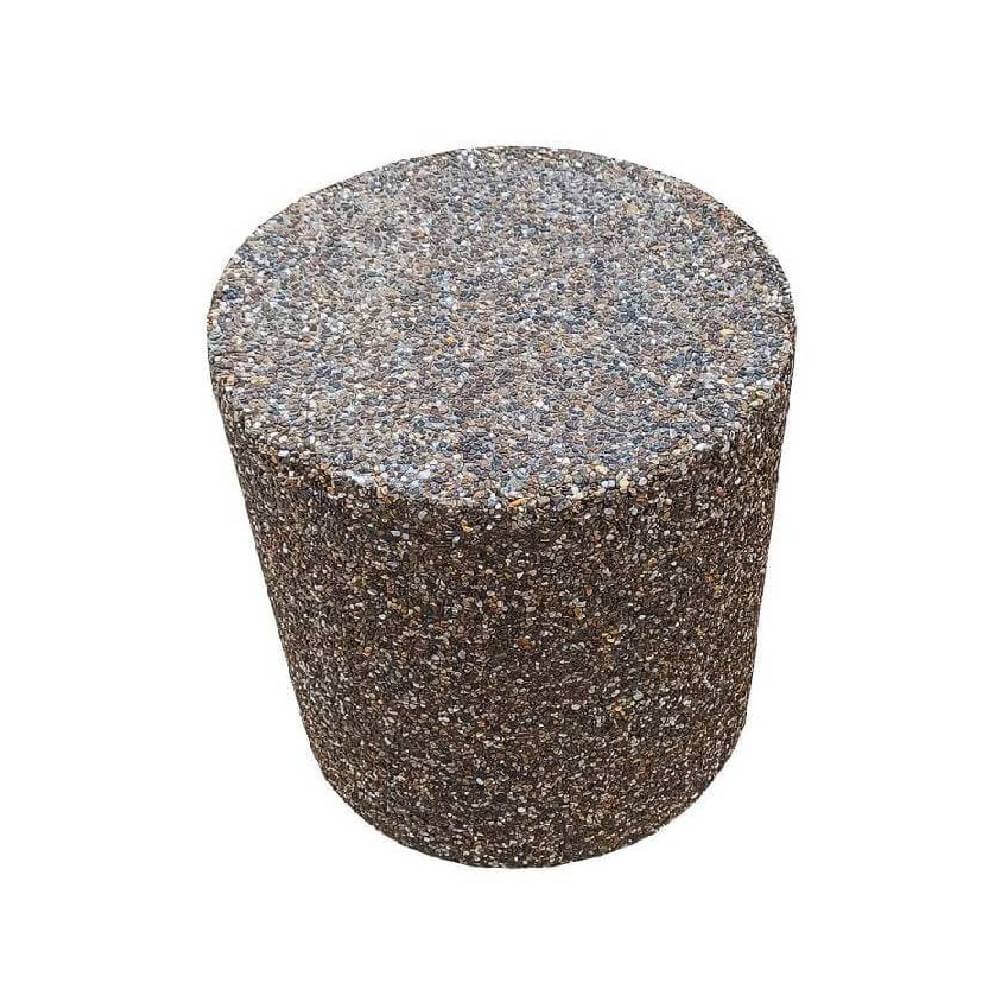Scaun din beton pentru parc Lapis, rotund, 45 cm