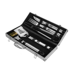 Set 5 ustensile grătar din inox în cutie de aluminiu Activa-2