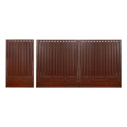 Set porți din șipcă metalică Ronin Maro 1,7 m Șipcă metalică Fără vârf Auto + Pietonal