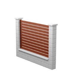 Gard metalic orizontal Zebra X90 Rory, 2 m-1