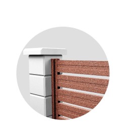 Gard metalic orizontal Zebra X90 Rory, 2 m-2
