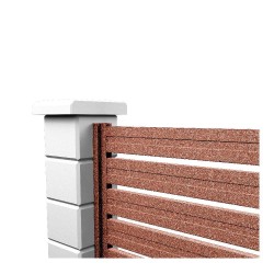 Gard metalic orizontal Zebra X90 Rory, 2 m-3