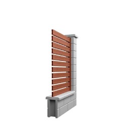 Gard metalic orizontal Zebra X90 Rory, 2 m-4