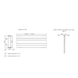 Gard metalic orizontal Zebra X140 Rory, 2 m-5