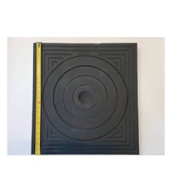 Plită fontă Alvena cu un ochi fără ramă, 53x56 cm-3