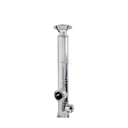 Coș de fum din inox Aden 5 m x 160 mm, așezat pe sol-1