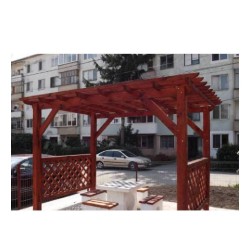 Pergolă din lemn pentru parc Carisa-1