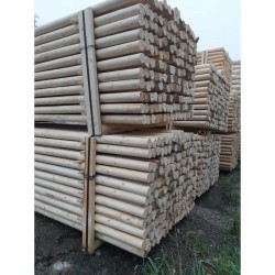 Stâlpi din lemn netratat, grosime 8 cm-1