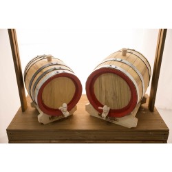 Butoi lemn masiv stejar pentru vin 50 L + Cadou Soluție curățare butoaie-8