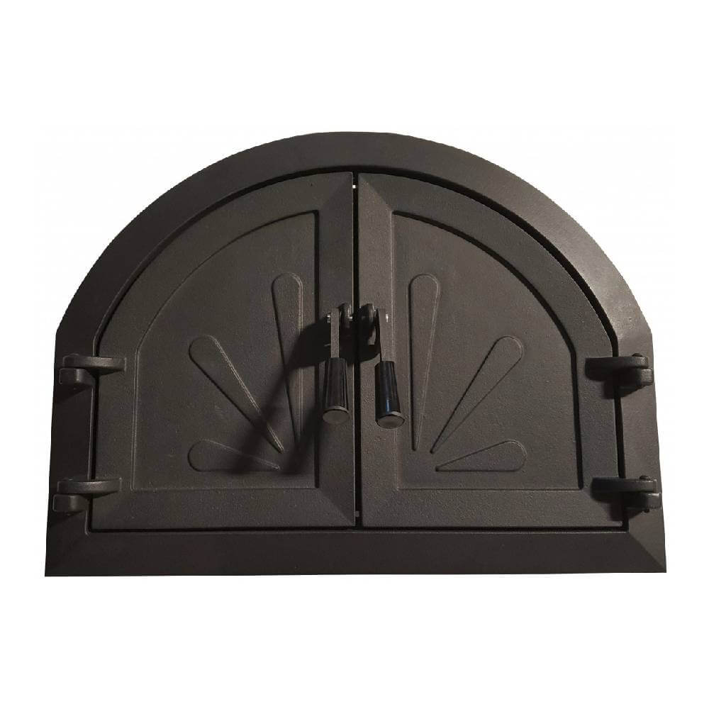 Ușă cuptor grădină barbeque din fontă Taisa fără geam 57x44 cm