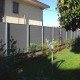 Gard lemn compozit cu rizuri Tara 12 x 2,4 x 200 cm Lucios / Neperiat Gri