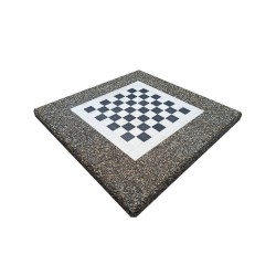 Set masă de șah din beton cu două scaune Lapis-4
