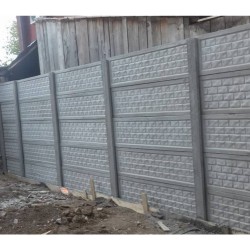 Gard beton Industrial Troian cu stâlpi simpli 1,5 m-4