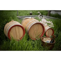 Butoi lemn masiv salcâm pentru vin 100 L-2