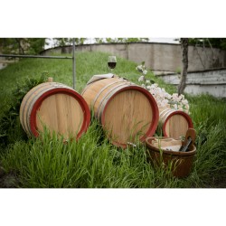 Butoi lemn masiv salcâm pentru vin 150 L-3