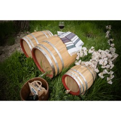 Butoi lemn masiv stejar pentru vin 200 L-4