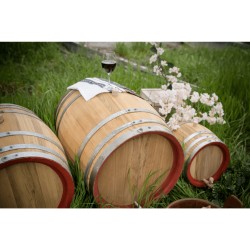 Butoi lemn masiv stejar pentru vin 300 L-4