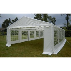 Cort evenimente 5x10 m Delta profesional cu structură metalică 38 mm, prelată UV 500 g / mp-11