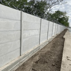 Gard beton Industrial Aztec cu stâlpi simpli 2 m-3