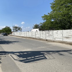 Gard beton Industrial Aztec cu stâlpi simpli 2 m-4