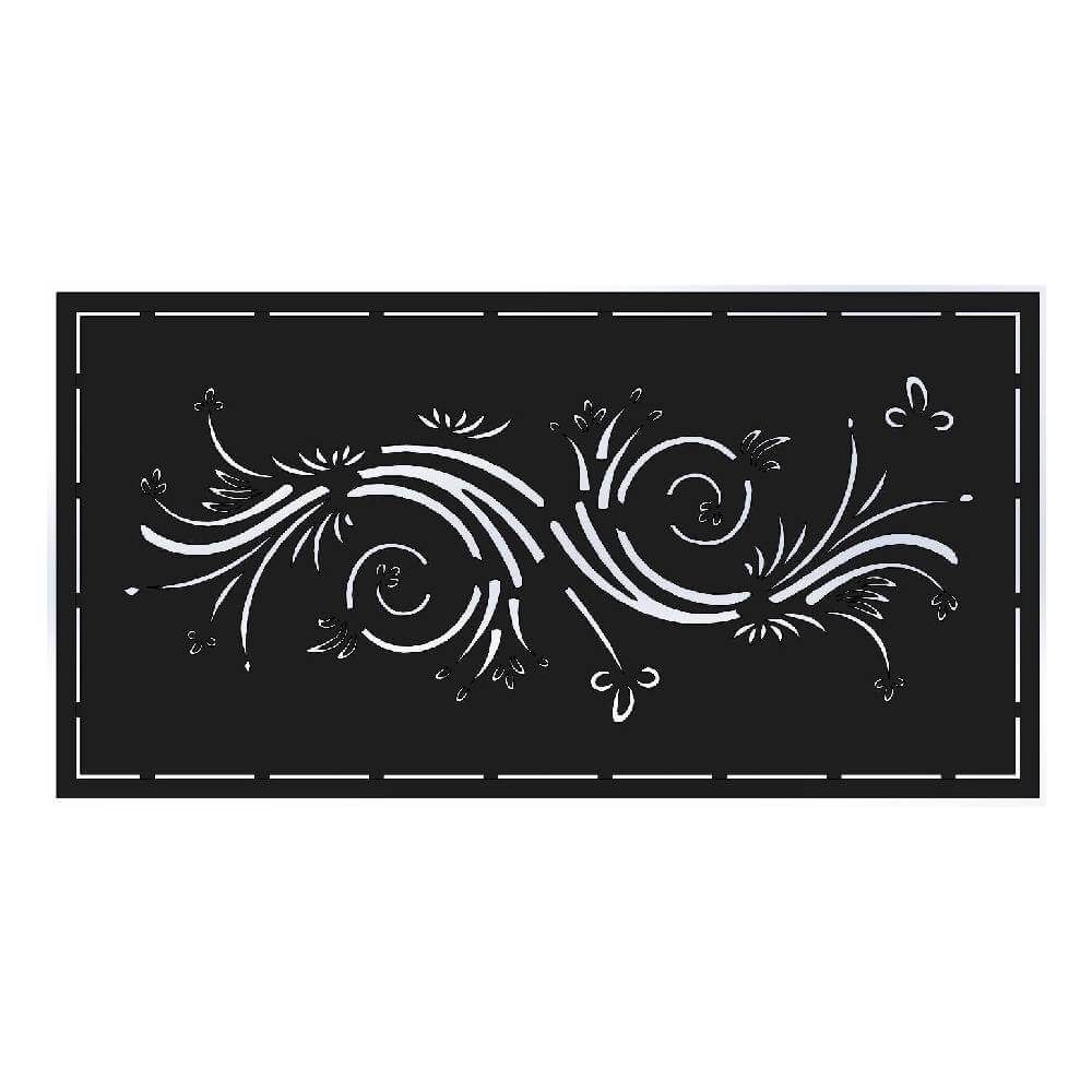 Panou gard din tablă decupată Nera 100x200 cm, 3 mm