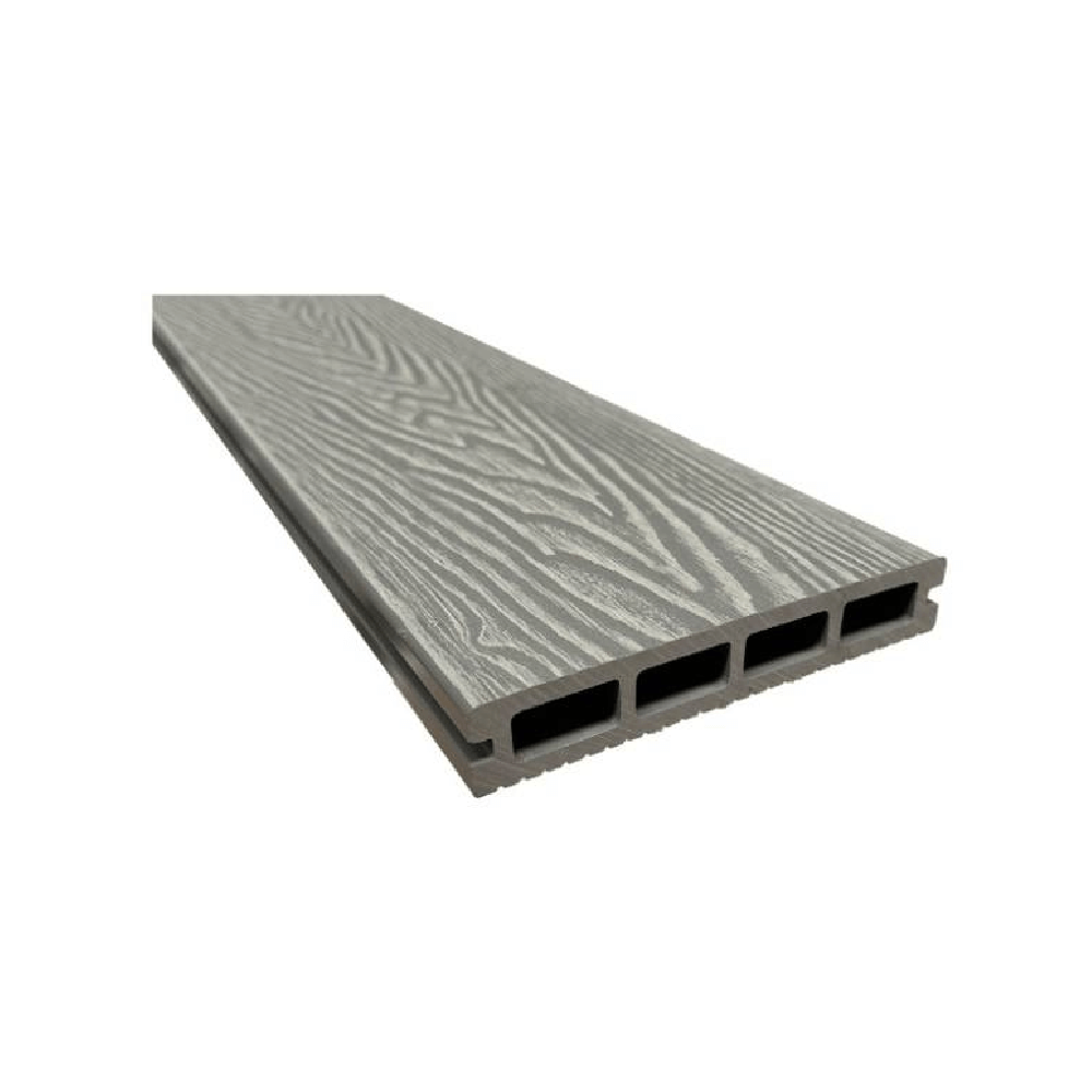Pardoseală terasă WPC pentru uz casnic Elir 15 x 2,2 x 200 cm, gri deschis