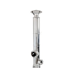 Coș de fum din inox Aden 6 m x 120 mm, așezat pe sol-1
