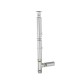 Coș de fum din inox Aden 6 m x 120 mm, suspendat