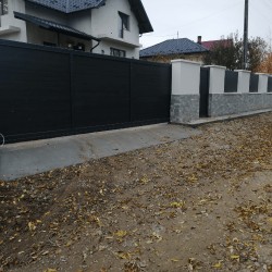 Șipcă gard WPC Nula 10,2x2x200 cm Lucios / Neperiat, Gri-3