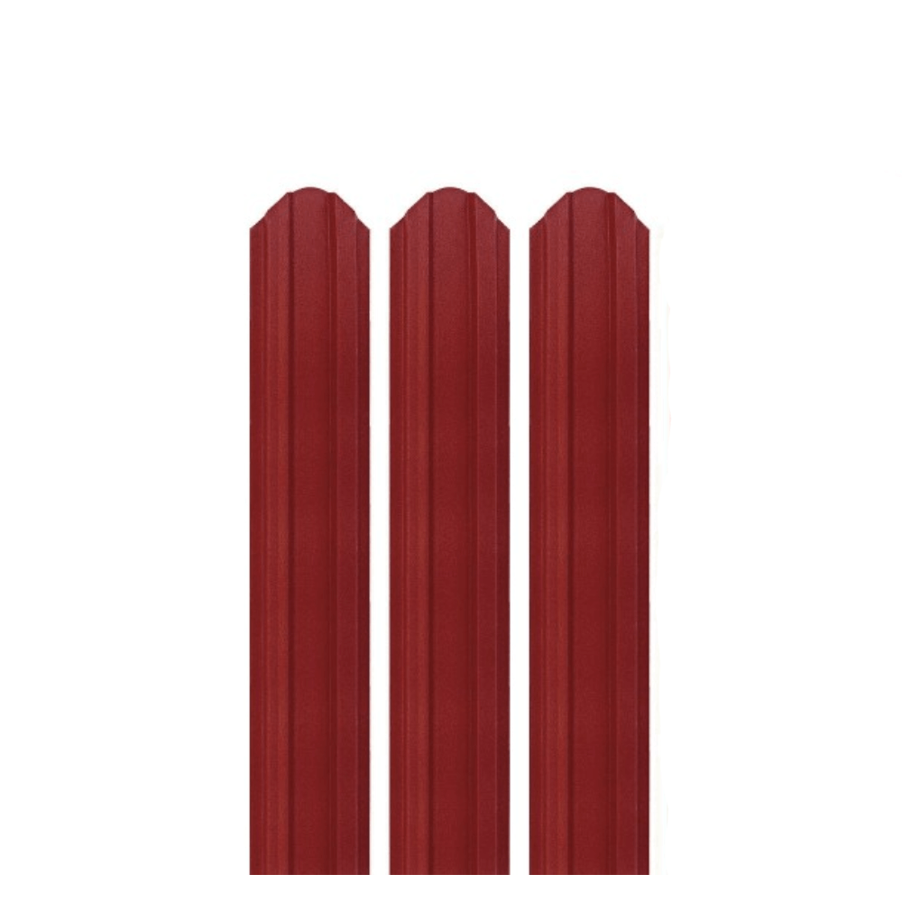 Șipcă metalică Levi 0,45 mm x 9,2 cm Roșu lucios (RAL 3011) vopsită pe ambele părți