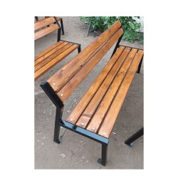 Bancă parc cadru metalic Aramo - Ofertă 18 + 1 Cadou-3
