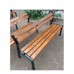 Bancă parc cadru metalic Aramo - Ofertă 18 + 1 Cadou-4