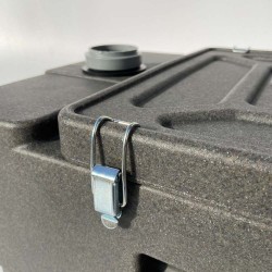 Separator grăsimi sub chiuvetă Felix din polietilenă Antracit 0,5 L/s-9