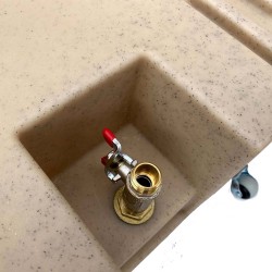 Separator grăsimi sub chiuvetă Felix din polietilenă Nisipiu 0,5 L/s-9
