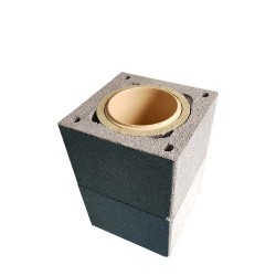 Coș fum ceramic profesional Venera 7 m x 180 mm, racord 90°-5
