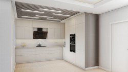 Riflaj MDF cu profil montaj Selena - gri, 280x3,0 cm-4