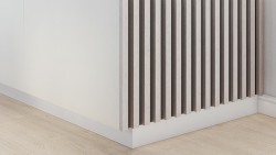 Riflaj MDF cu profil montaj Selena - gri, 280x3,0 cm-5