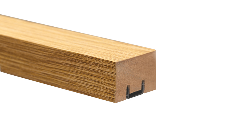 Riflaj MDF cu profil montaj Selena - stejar deschis, 280x3,0 cm