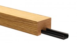 Riflaj MDF cu profil montaj Selena - stejar deschis, 280x3,0 cm-2