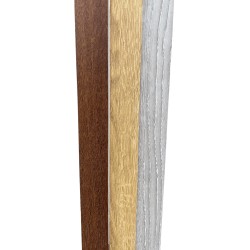 Riflaj MDF cu profil montaj Selena - gri, 280x3,0 cm-8